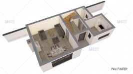 Proiect casa parter + etaj (83 mp) - Torya